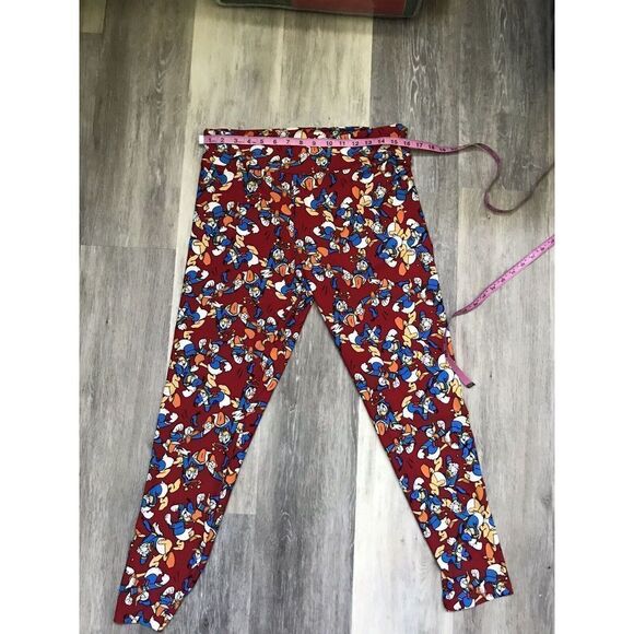 LuLaRoe Disney Donald Duck Leggings Red Blue TC-Tall & Curvy - Picture 1 of 3